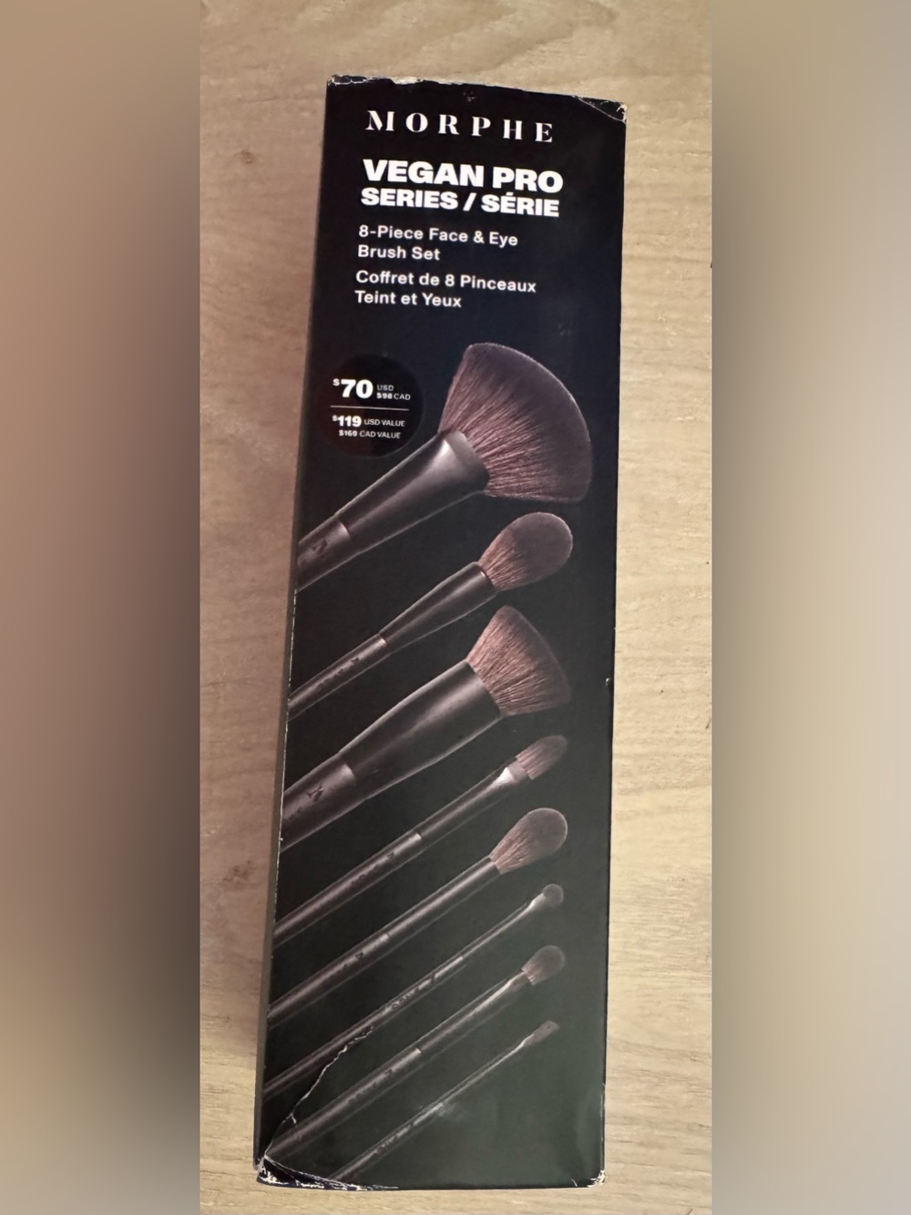 Morphe Vegan Pro 8-Piece Face & Eye Brush Set - Black